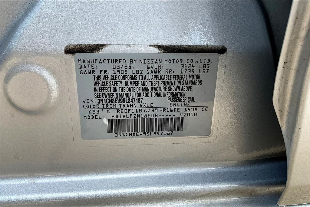 2025 Nissan Versa 1.6 SV