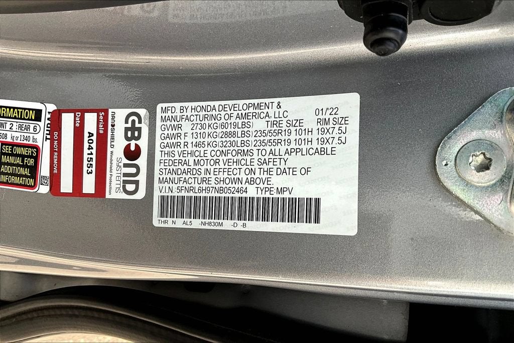 2022 Honda Odyssey Elite
