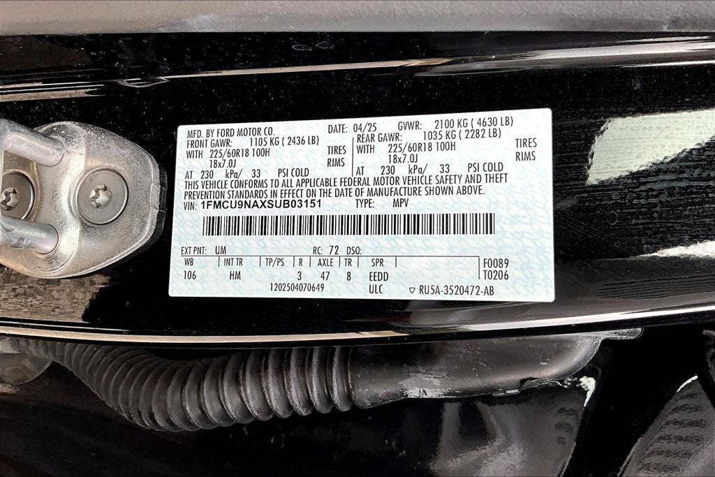 2025 Ford Escape ST-Line Select