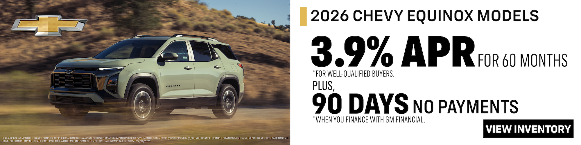 Shop 2026 Equinox Offer