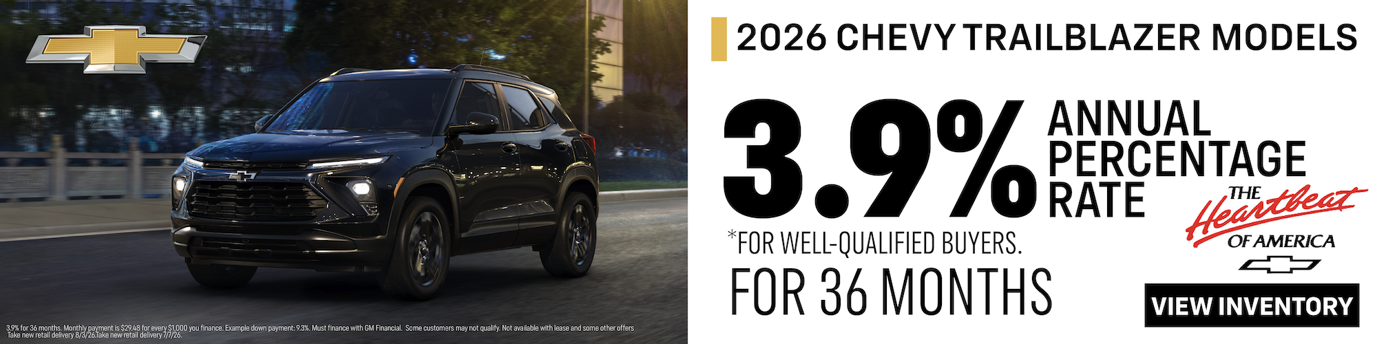 Chevrolet Trailblazer Finance Special