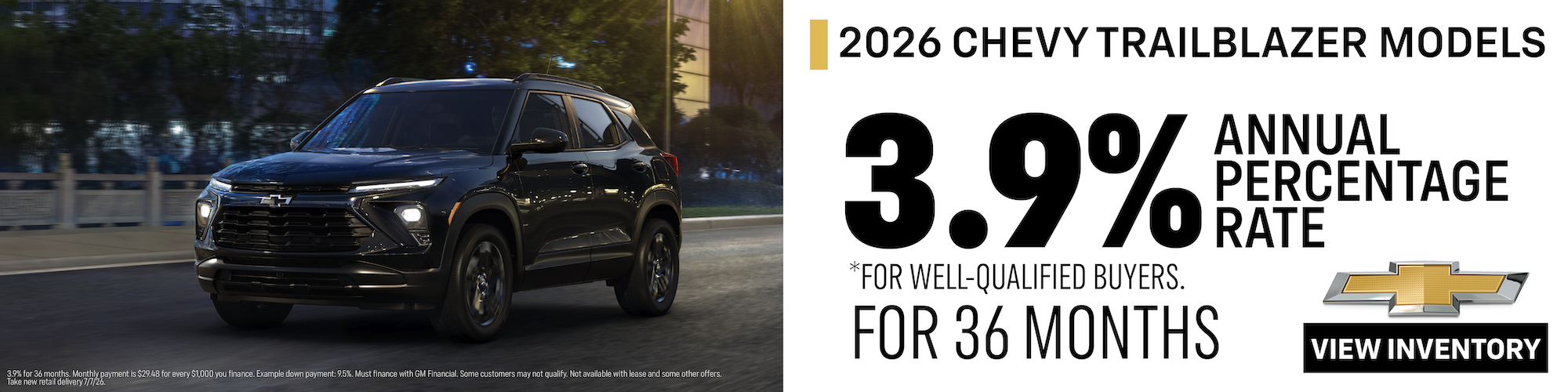 2026 Chevy Trailblazer Offer