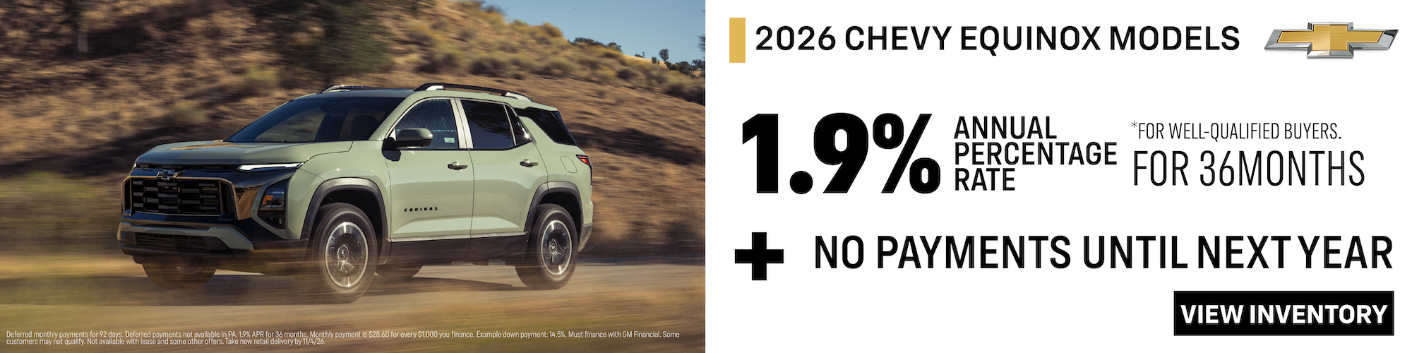 2026 Chevy Equinox Offer