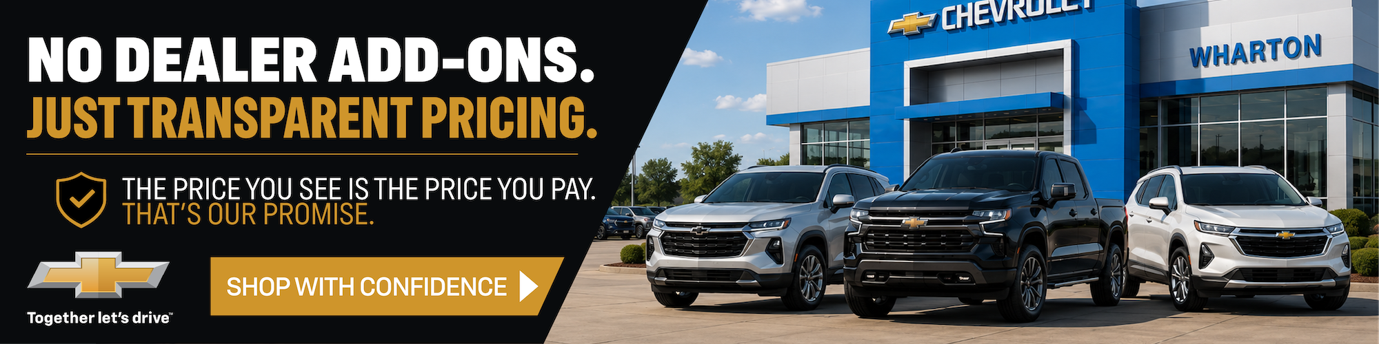 No Dealer Add-Ons!